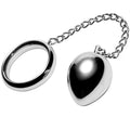 METAL HARD - COCK RING 40MM + CHAIN WITH METAL BALL