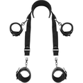 FETISH SUBMISSIVE - MASTER POSITION WITH 4 NOPRENE-LINED HANDCUFFS